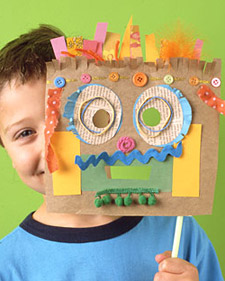 máscara de carnaval de criança